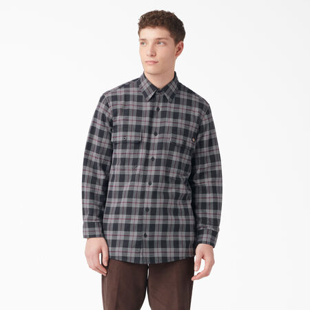 Chemise FLEX en flanelle de coupe standard - Wine/Black Plaid &#40;BPE&#41;