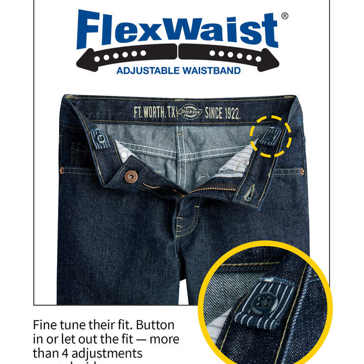 Boys' FlexWaist® Relaxed Fit Straight Leg Denim Carpenter Jeans, 4-7 - Heritage Tinted Khaki (THK) image number 3
