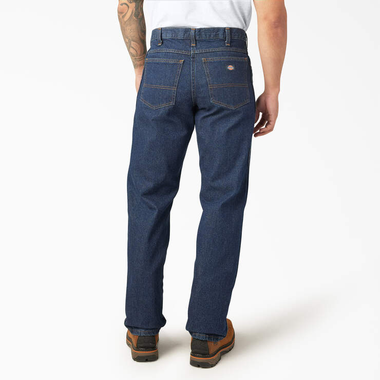 Regular Fit Jeans - Rinsed Indigo Blue (RNB) image number 2