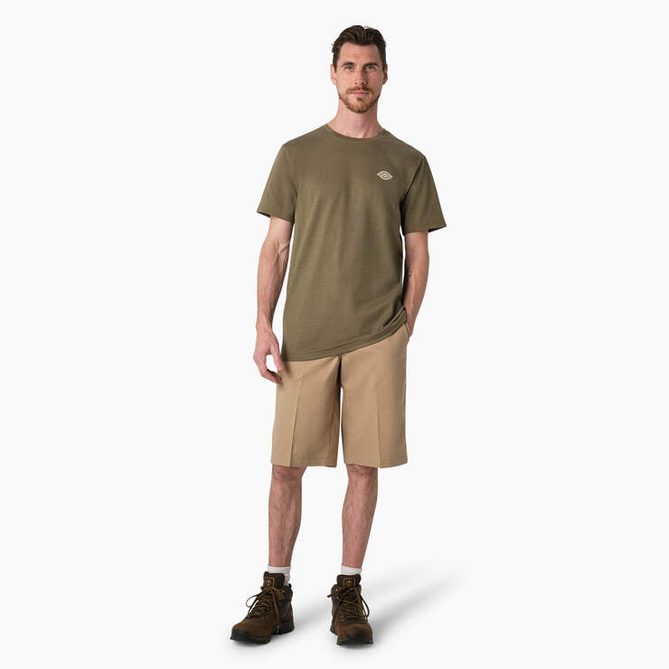 Cooling Performance Graphic T-Shirt - Military Green Heather (MLD) image number 4