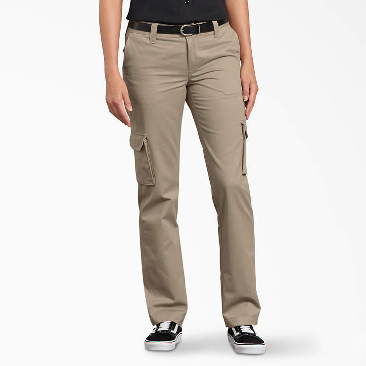 Women's Relaxed Fit Cargo Pants - Desert Sand (DS) image number 1