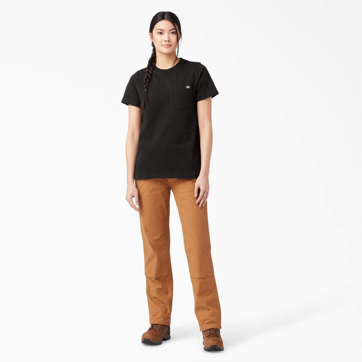 T-shirt épais à manches courtes pour femmes - Black (BK) numéro de l’image 4