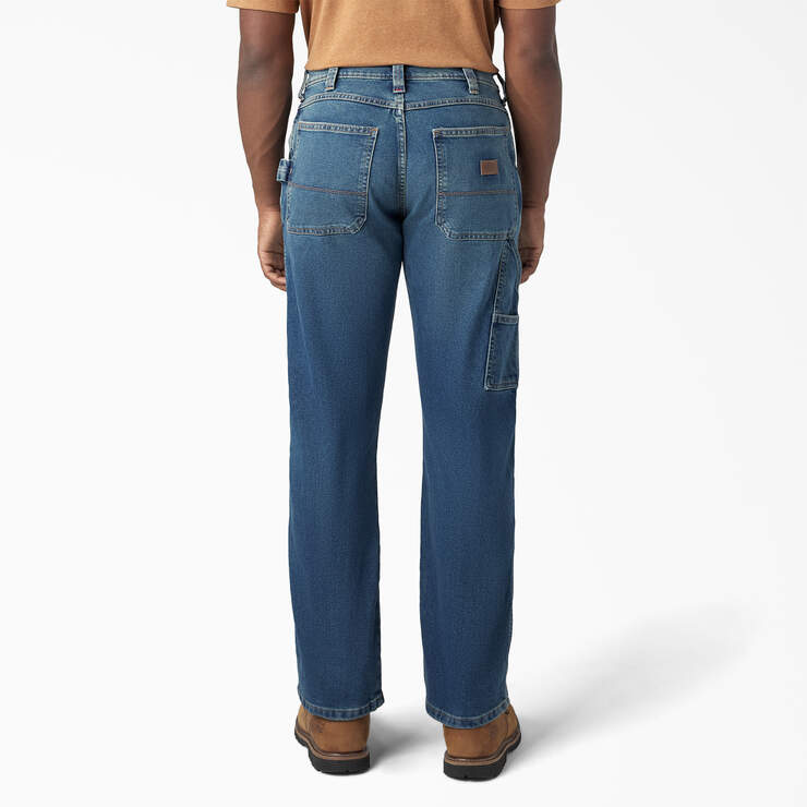 FLEX Relaxed Fit Carpenter Jeans - Tined Denim Wash (TWI) image number 2