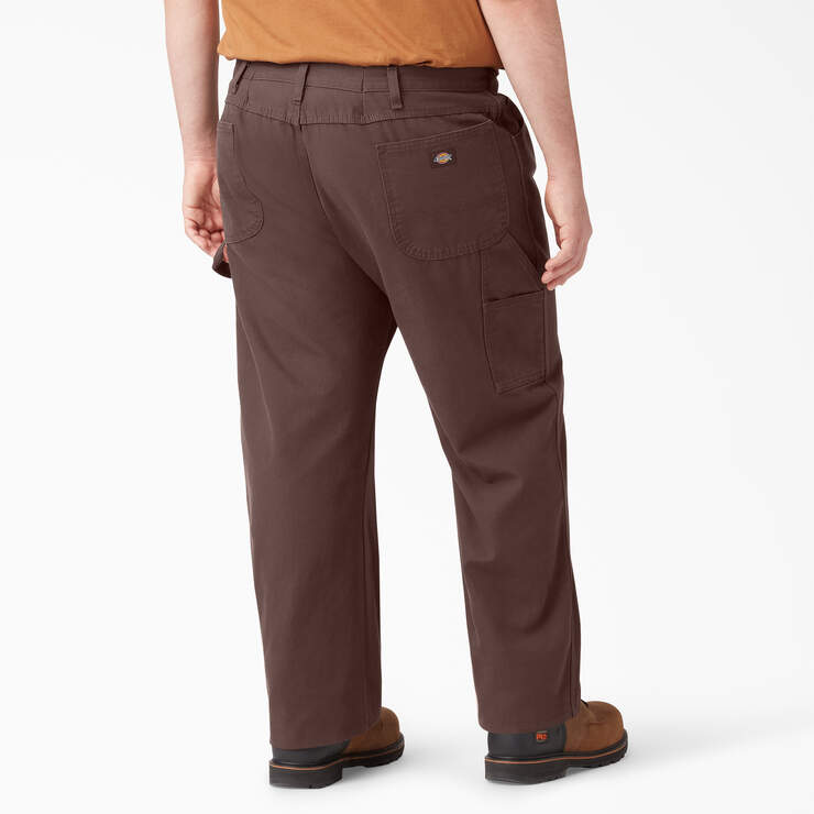 Pantalon menuisier de coupe décontractée en coutil épais - Rinsed Chocolate Brown (RCB) numéro de l’image 5