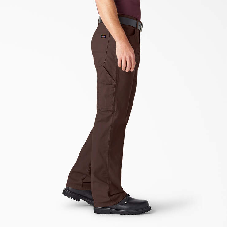 Pantalon menuisier de coupe décontractée en coutil épais - Rinsed Chocolate Brown (RCB) numéro de l’image 3