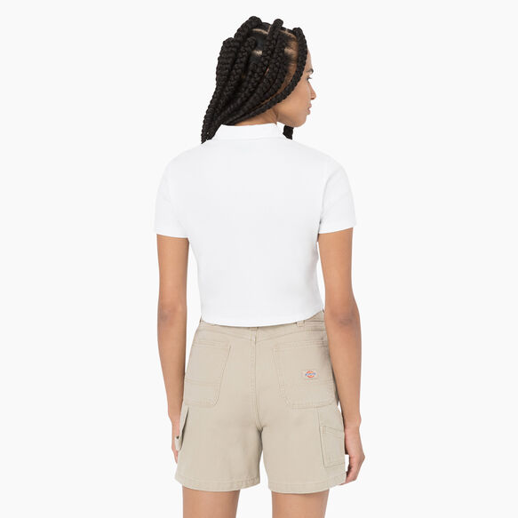 Women&#39;s Tallasee Short Sleeve Cropped Polo - White &#40;WH&#41;