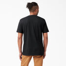 T-shirt embl&eacute;matique &agrave; manches courtes de coupe d&eacute;contract&eacute;e avec imprim&eacute; - Black &#40;ABK&#41;