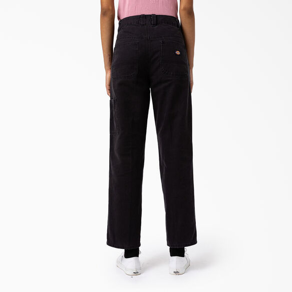 Pantalon en toile de coutil pour femmes - Stonewashed Black &#40;SBK&#41;