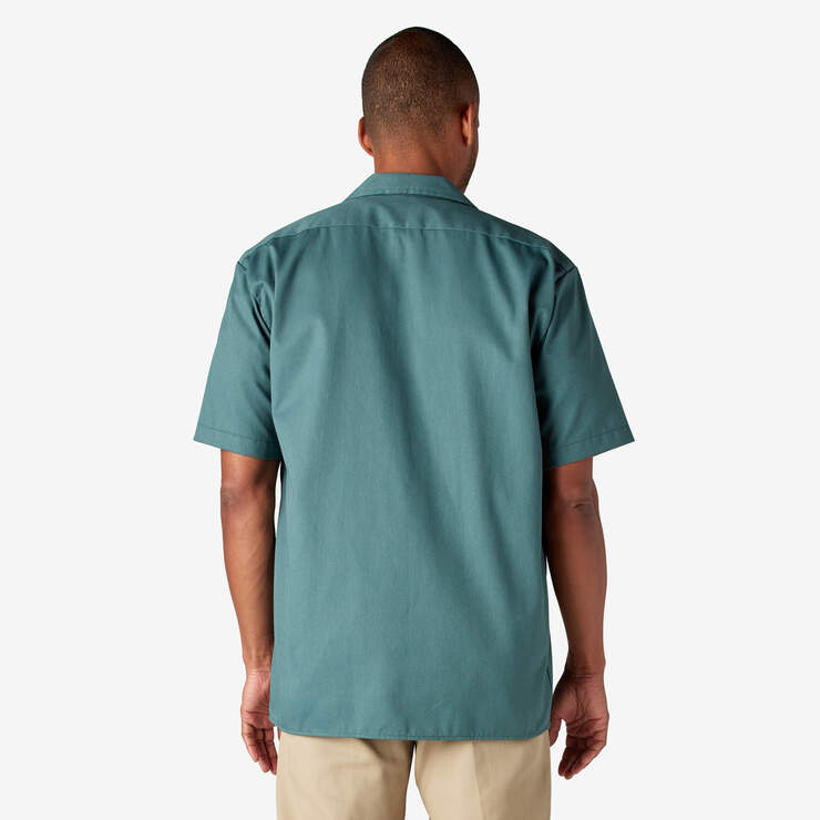 Short Sleeve Work Shirt - Lincoln Green (LN) image number 2