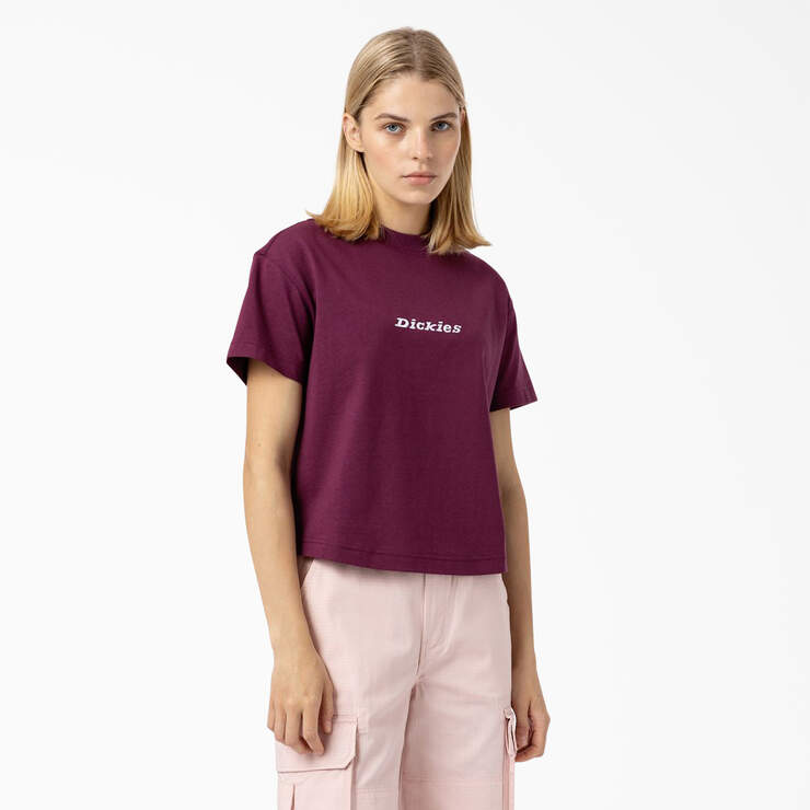 T-shirt écourté Loretto pour femmes - Grape Wine (GW9) numéro de l’image 1