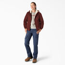 Manteau en toile de coutil avec doublure de molleton pour femmes - Rinsed Fired Brick &#40;RFR&#41;