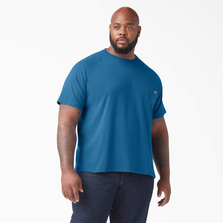 Cooling Short Sleeve Pocket T-Shirt - Vallarta Blue (V2B) image number 4