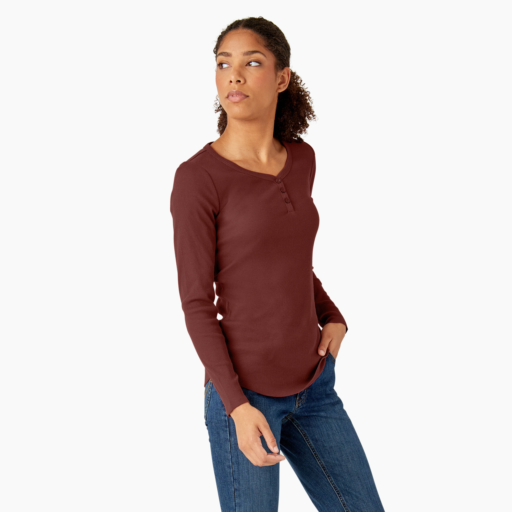 Henley shirt outlet women's long sleeve