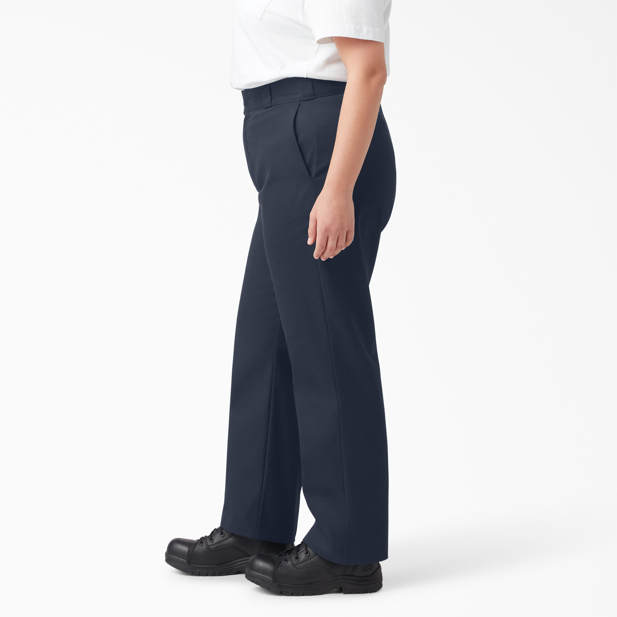 Plus size navy work hot sale pants