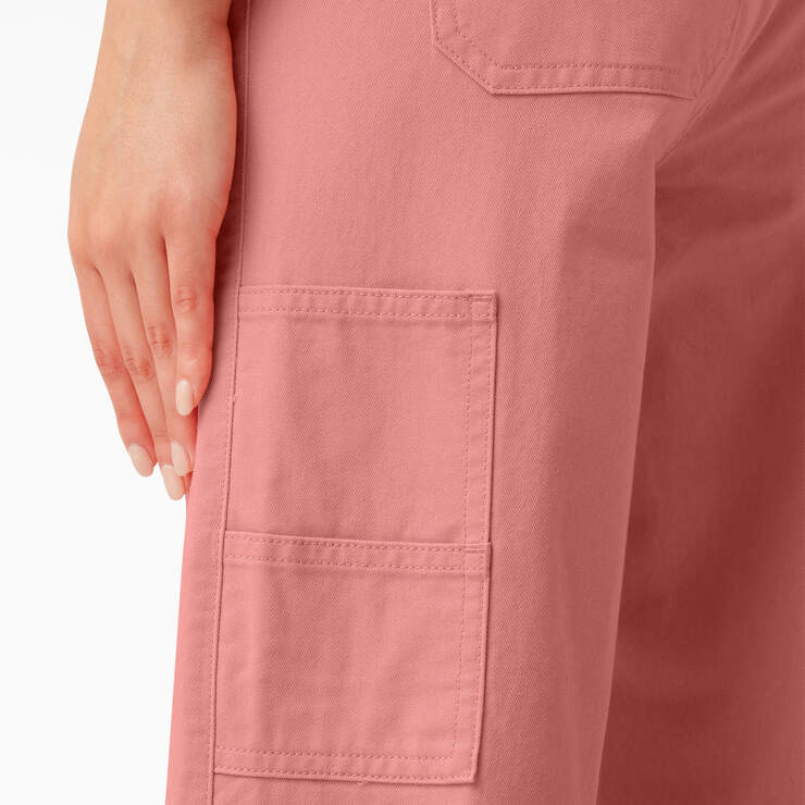Pantalon menuisier court délavé pour femmes - Stonewashed Rosette (S2R) numéro de l’image 6