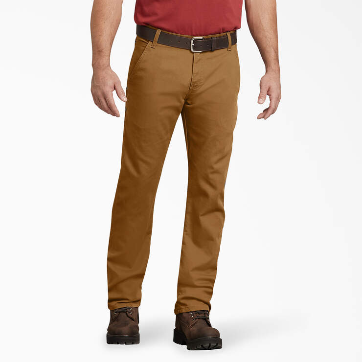 Pantalon menuisier de coupe standard en coutil - Stonewashed Brown Duck (SBD) numéro de l’image 1