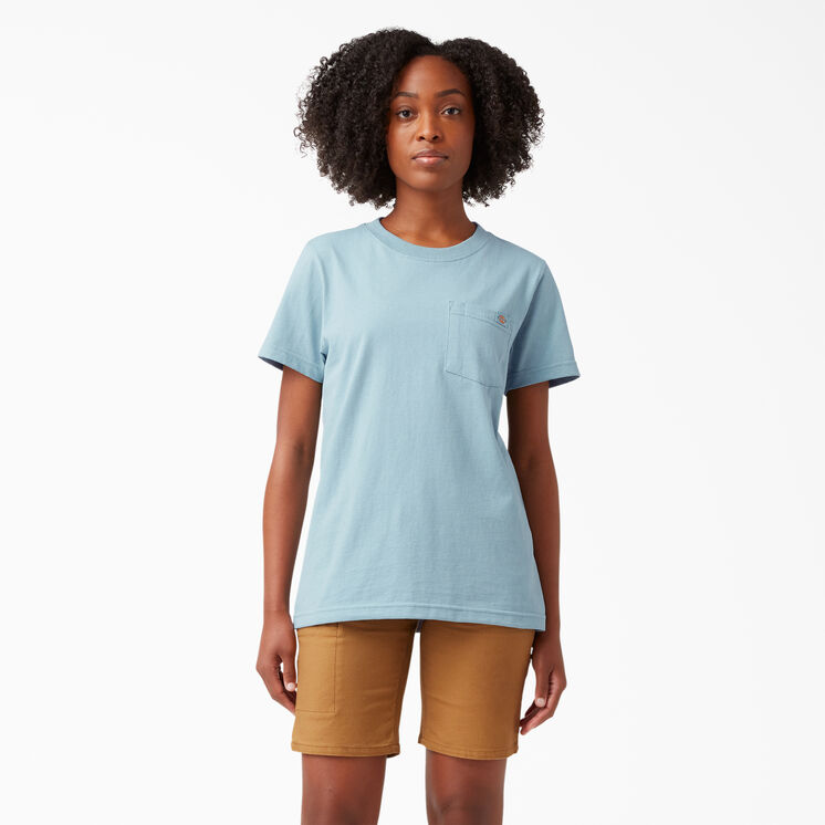 T-shirt &eacute;pais &agrave; manches courtes pour femmes - Dockside Blue &#40;DU1&#41;
