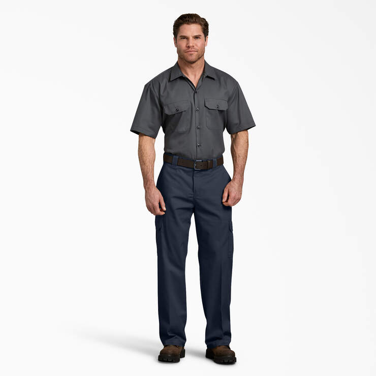 FLEX Relaxed Fit Cargo Pants - Dark Navy (DN) image number 4