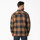 Veste-chemise en molleton long et flanelle Hydroshield - Brown Duck/Navy Buffalo Plaid &#40;B1M&#41;