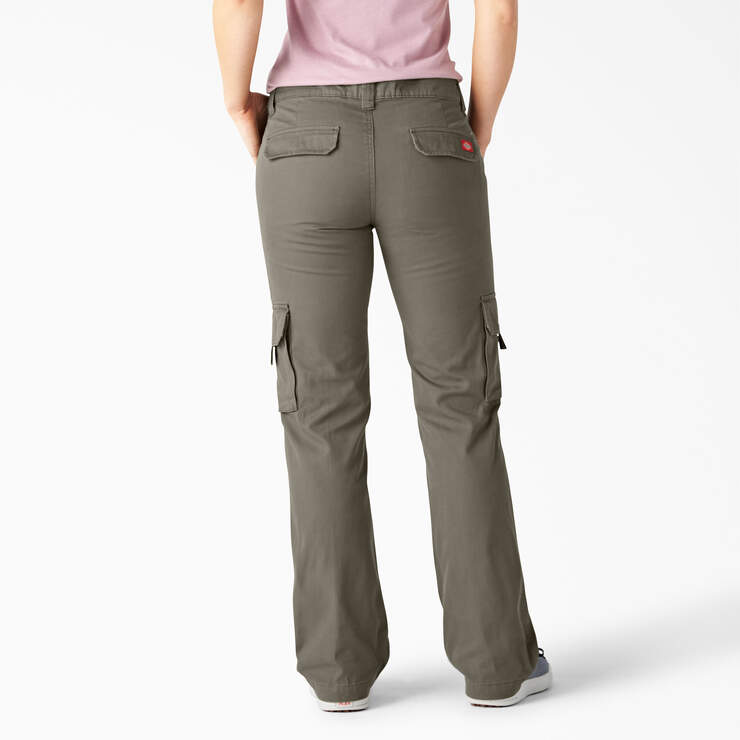 Women's Relaxed Fit Straight Leg Cargo Pants - Rinsed Green Leaf (RGE) image number 2
