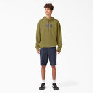 Haut &agrave; capuchon &agrave; logo en relief Dickies Skateboarding - Green Moss &#40;G2M&#41;