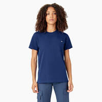 Women's Heavyweight Short Sleeve Pocket T-Shirt - Surf Blue (FL)