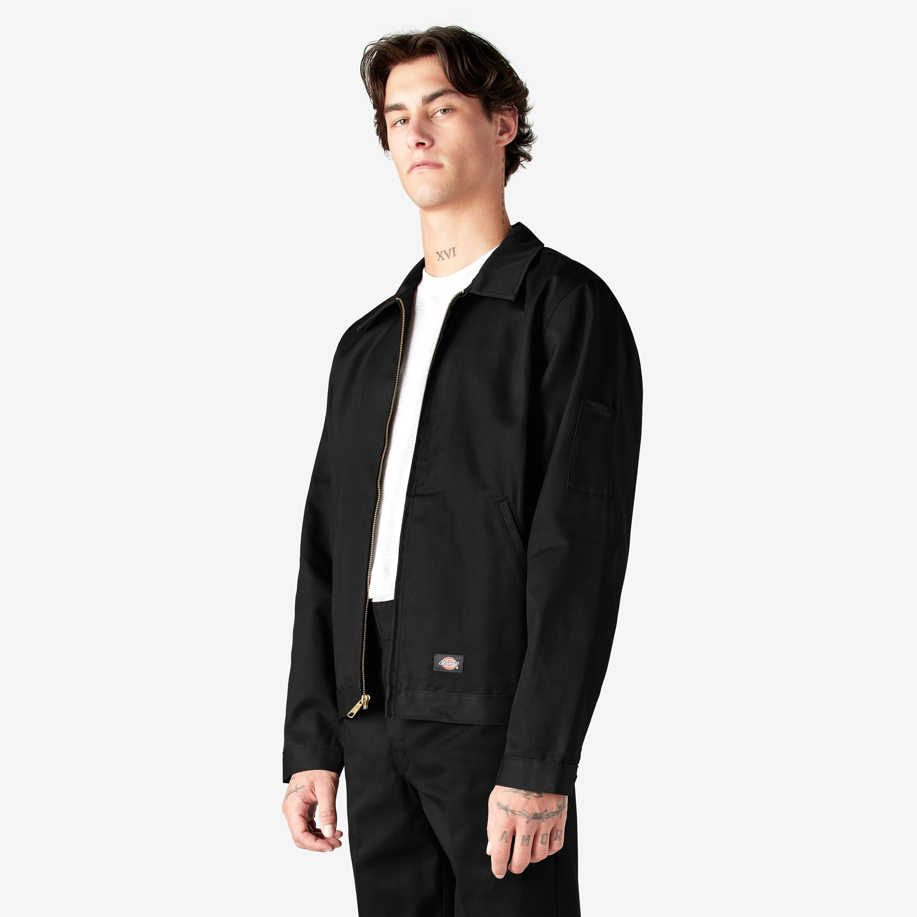 Dickies black shop work jacket