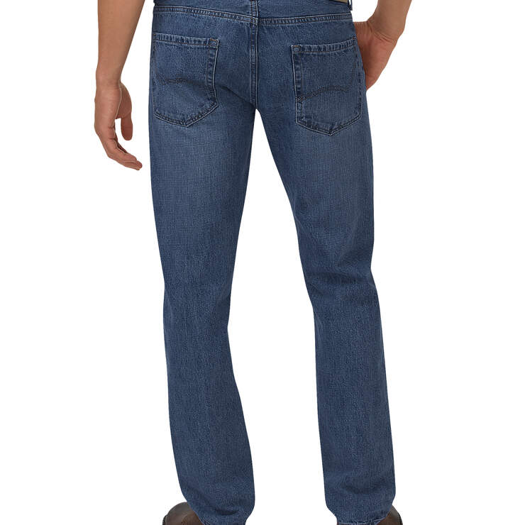 Dickies X-Series Slim Fit Straight Leg 5-Pocket Denim Jean - Medium Indigo Blue (HMI) image number 2