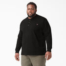 Haut henley &eacute;pais &agrave; manches longues - Black &#40;BK&#41;