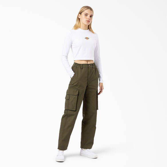 T-shirt &eacute;court&eacute; &agrave; manches longues Maple Valley pour femmes - White &#40;WH&#41;