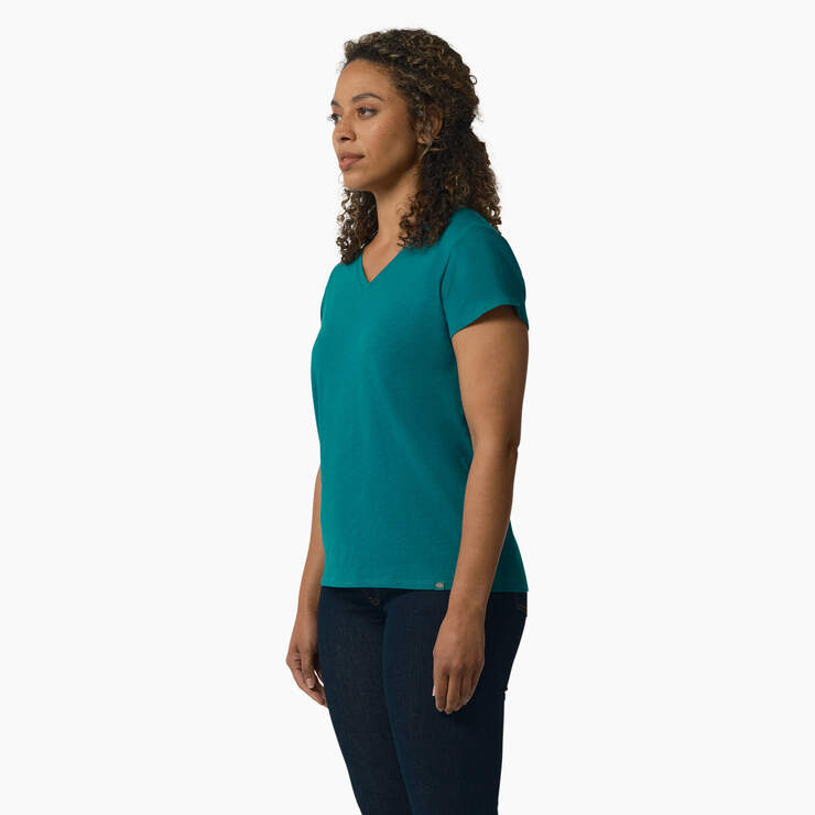 T-shirt à encolure en V et manches courtes pour femmes - Deep Lake (DL2) numéro de l’image 3