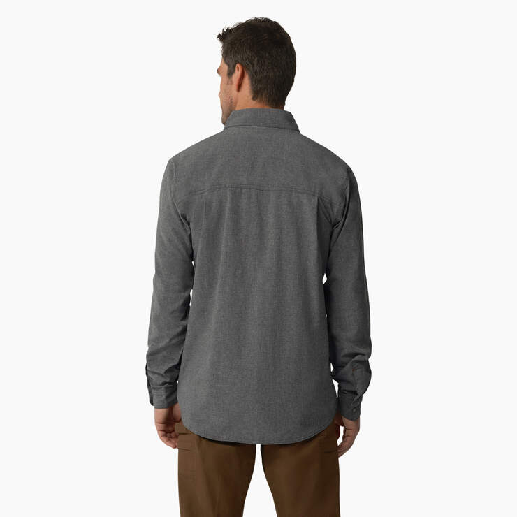 Cooling Long Sleeve Work Shirt - Charcoal (CDH) image number 2