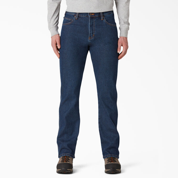 Lined Regular Fit Denim Carpenter Jeans - Stonewashed Indigo &#40;SIWR&#41;