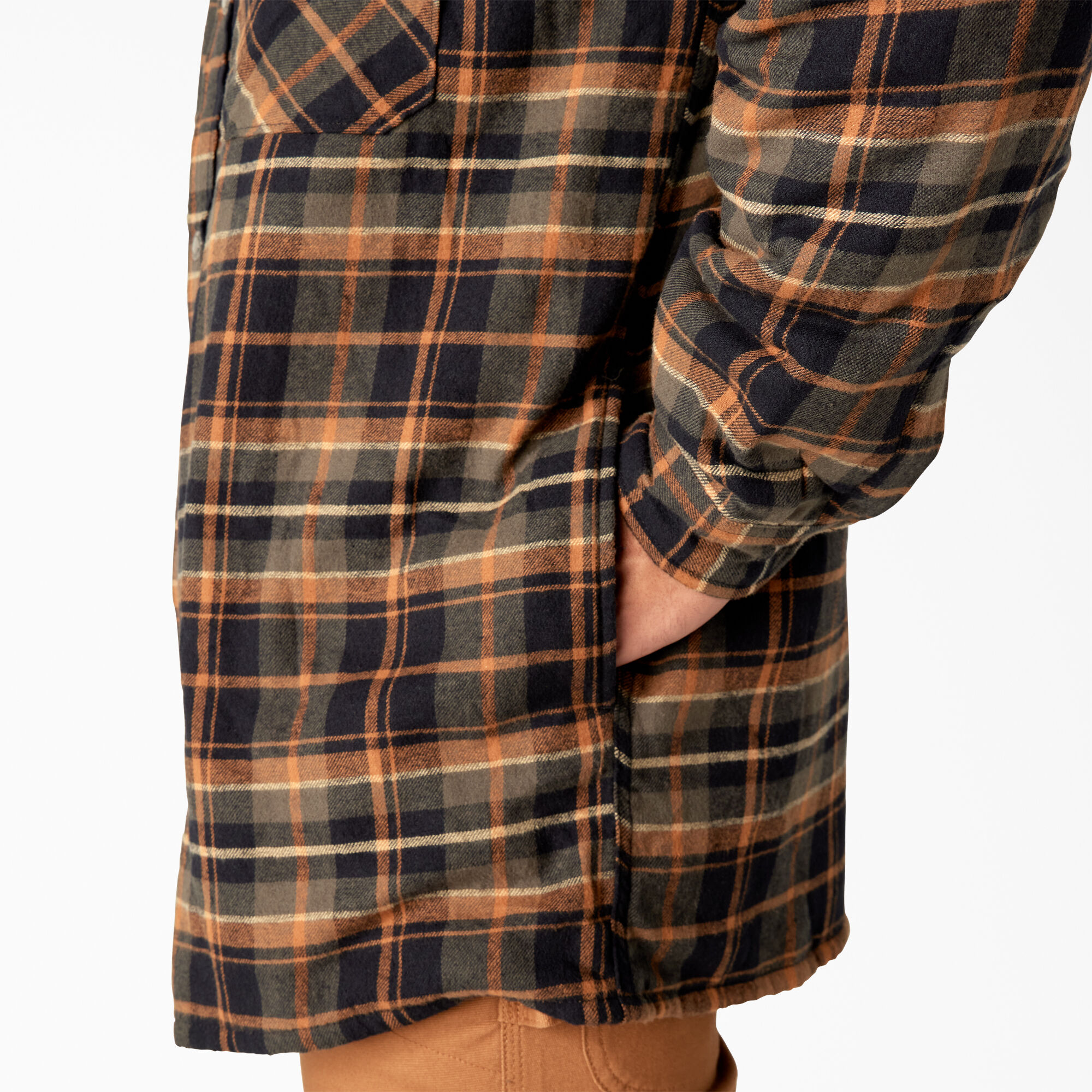 Insulated flannel shirt jacket hot sale
