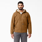 Duck High Pile Fleece Lined Hooded Jacket - Rinsed Brown Duck &#40;RBD&#41;