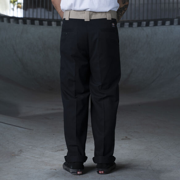 Pantalon &agrave; genoux renforc&eacute;s et jambe droite de coupe ample Ronnie&nbsp;Sandoval - Black/Desert Sand Color Block &#40;BDC&#41;