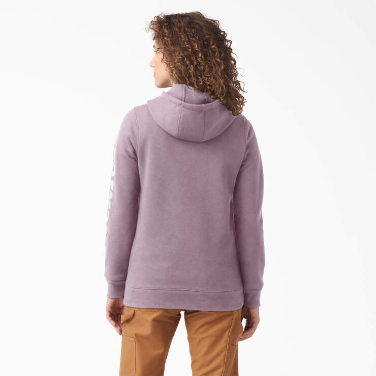 Women's Water Repellent Sleeve Logo Hoodie - Lilac (LC) image number 2