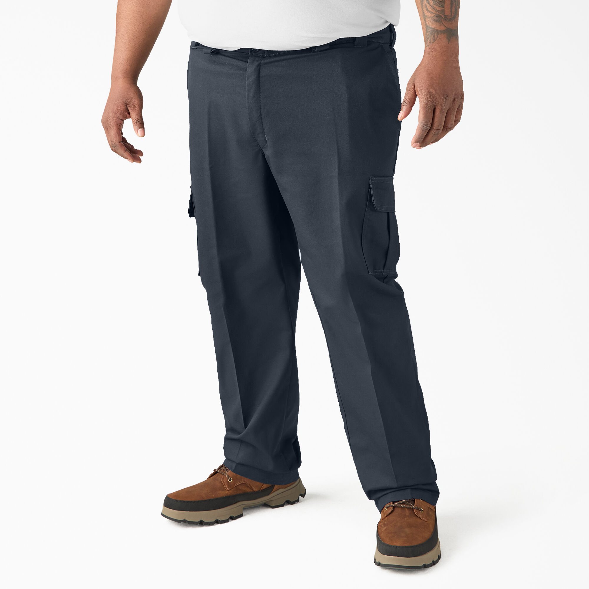 Navy blue cargo clearance work pants