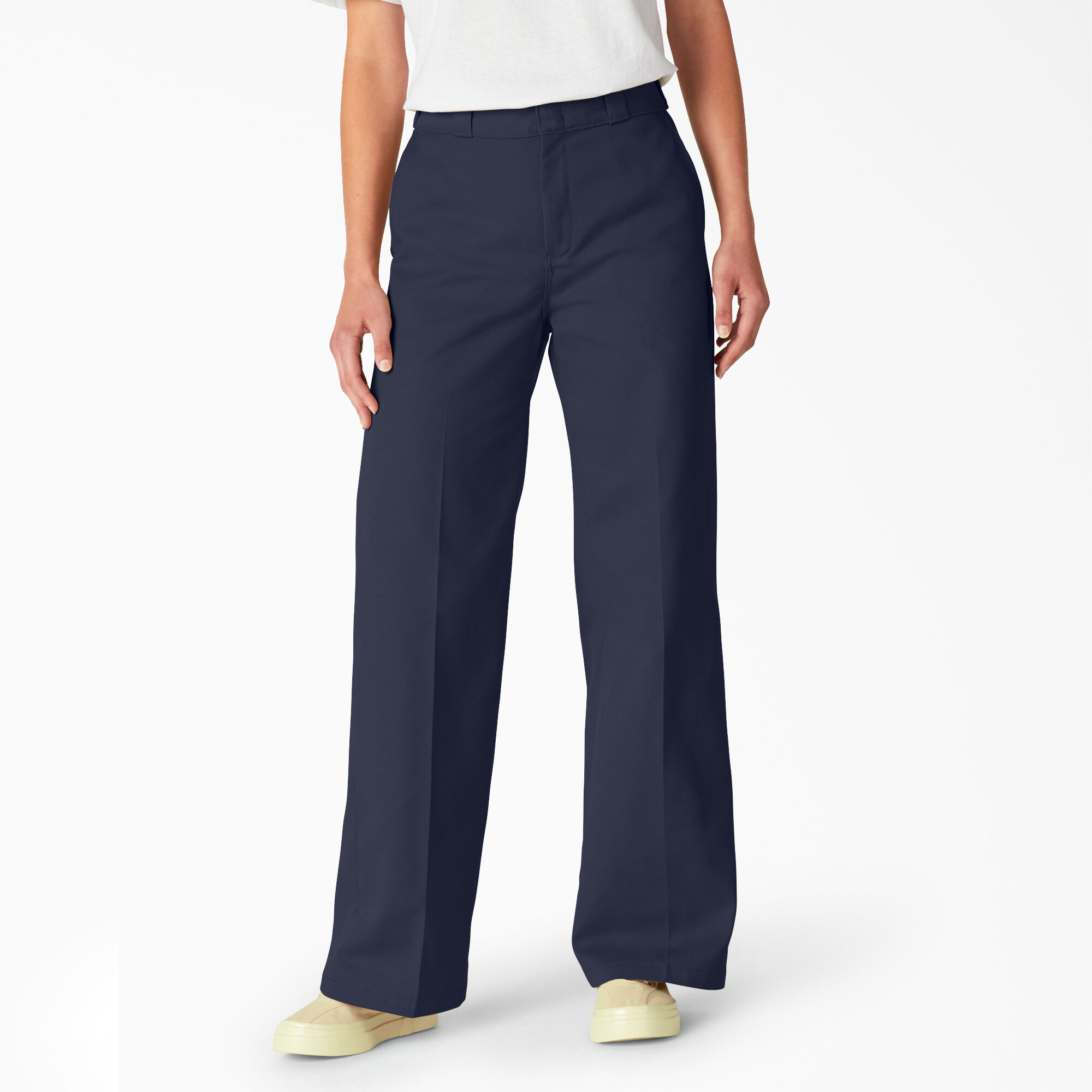 Navy straight cheap leg pants