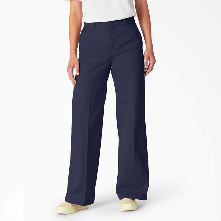 Pantalon de travail de coupe standard à jambe large pour femmes - Ink Navy (IK) numéro de l’image 1
