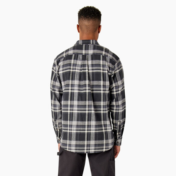 FLEX Long Sleeve Flannel Shirt - Black/Gray Multi Plaid &#40;A1U&#41;