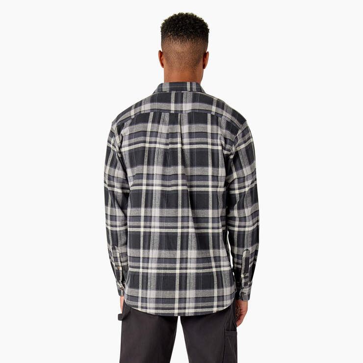 FLEX Long Sleeve Flannel Shirt - Black/Gray Multi Plaid (A1U) image number 2