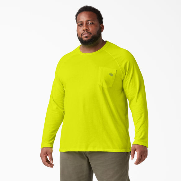 Cooling Long Sleeve Pocket T-Shirt - Bright Yellow &#40;BWD&#41;