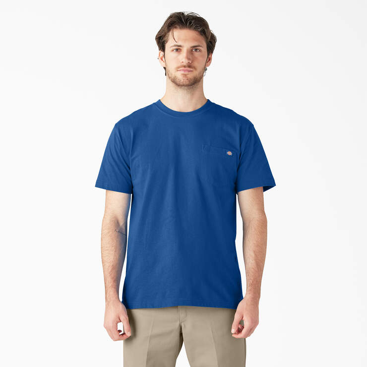 Heavyweight Short Sleeve Pocket T-Shirt - Royal Blue (RB) image number 1