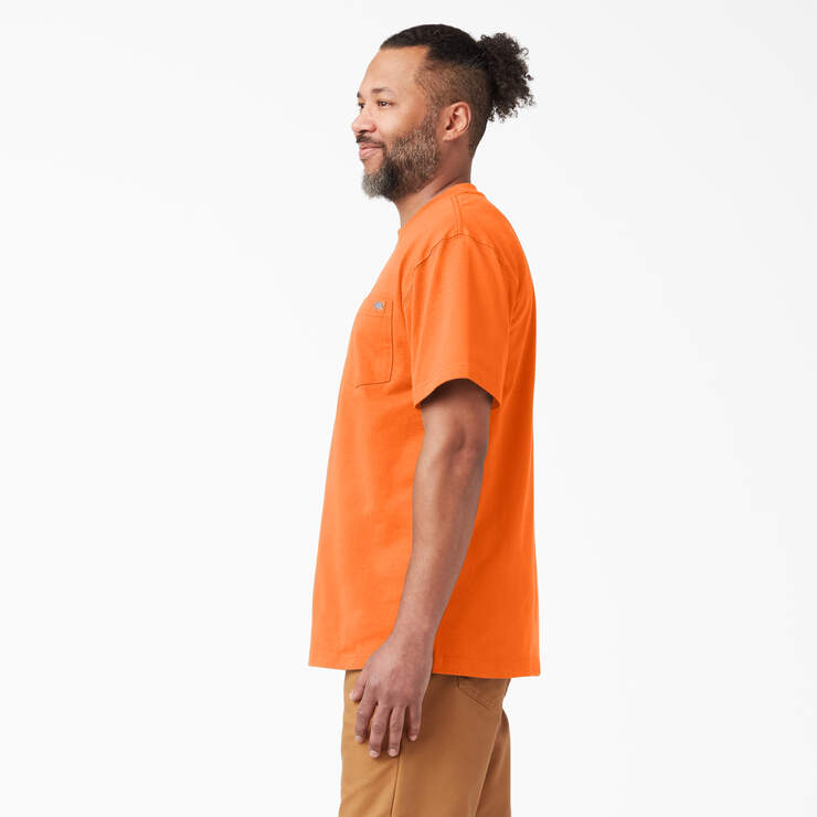 T-shirt épais néon à manches courtes et à poche - Bright Orange (BOD) numéro de l’image 3