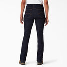 Jeans taille haute en denim &agrave; jambe semi-&eacute;vas&eacute;e Forme parfaite pour femmes - Rinsed Indigo Blue &#40;RNB&#41;
