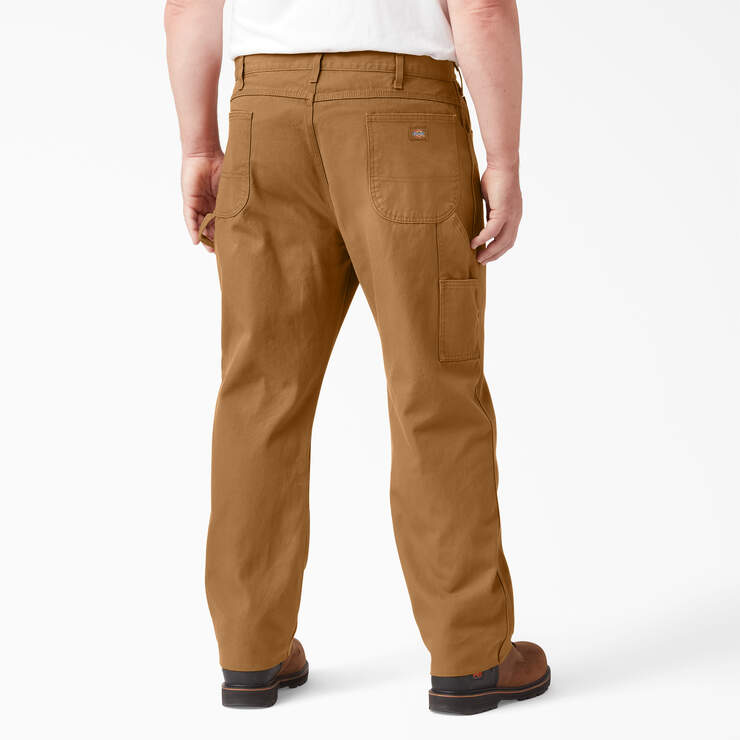 Pantalon menuisier de coupe décontractée en coutil épais - Rinsed Brown Duck (RBD) numéro de l’image 6
