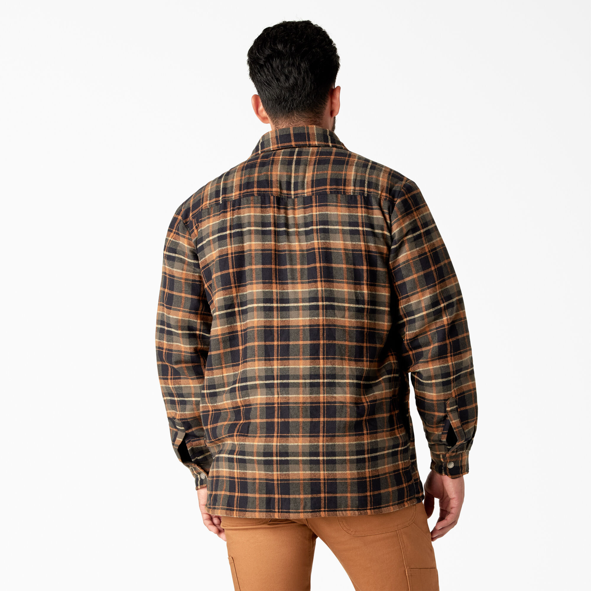 Water Repellent Fleece Lined Flannel Shirt Jacket