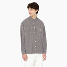 Hickory Stripe Long Sleeve Work Shirt - Ecru/Brown &#40;EUB&#41;