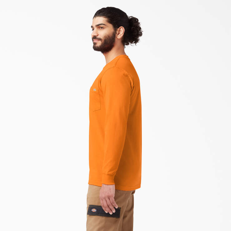 T-shirt épais ras du cou à manches longues - Orange (OR) numéro de l’image 3